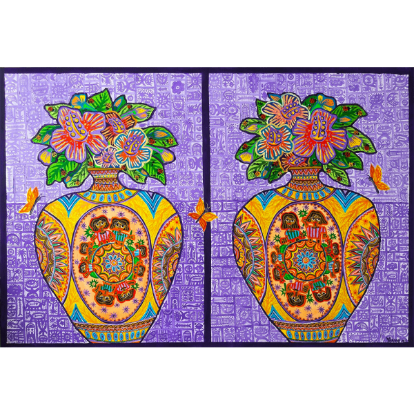 Two Blossom Flowers