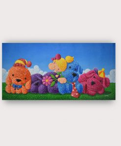 Four Friends Waiting With