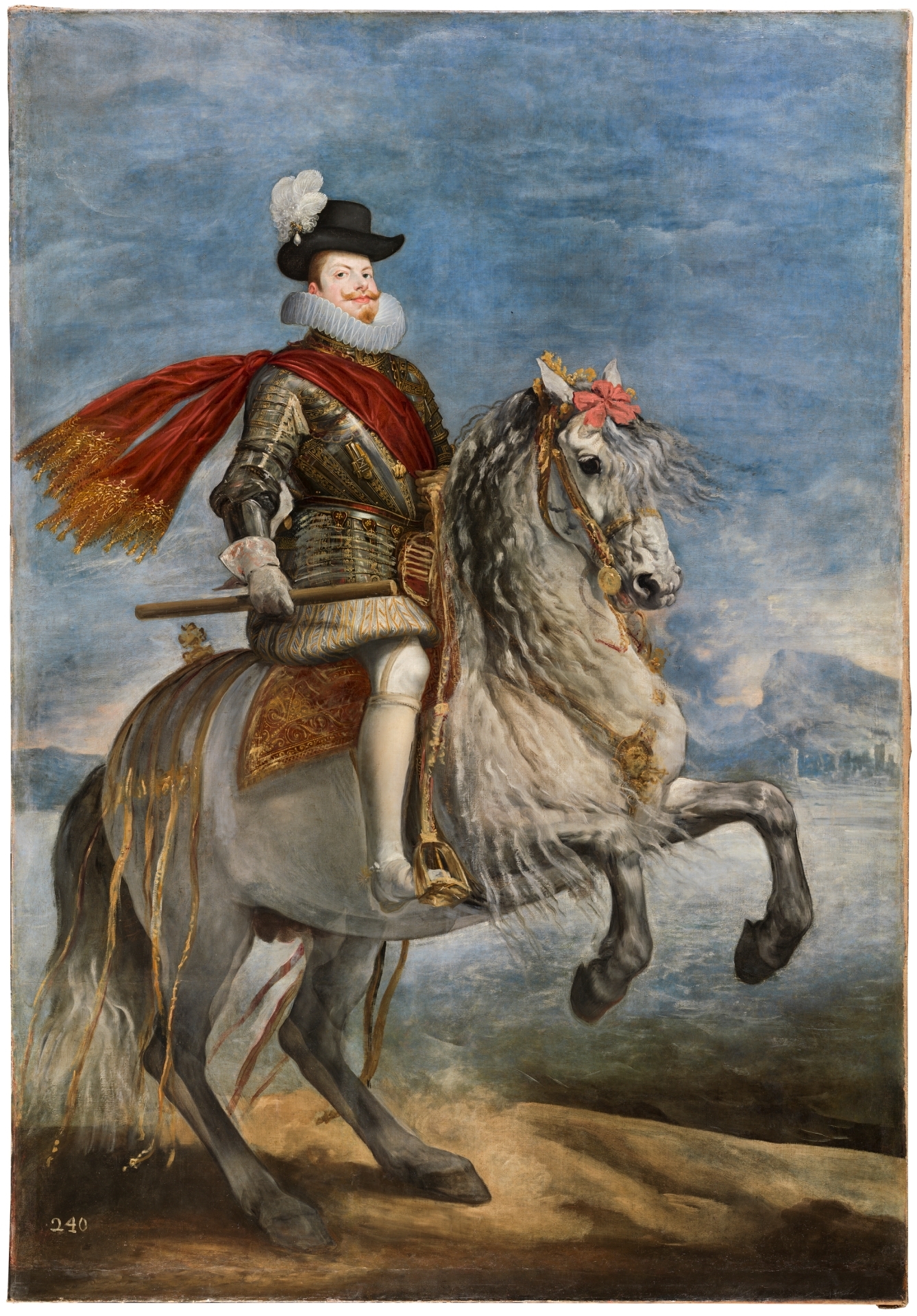 Symbols behind horse-riding portraits