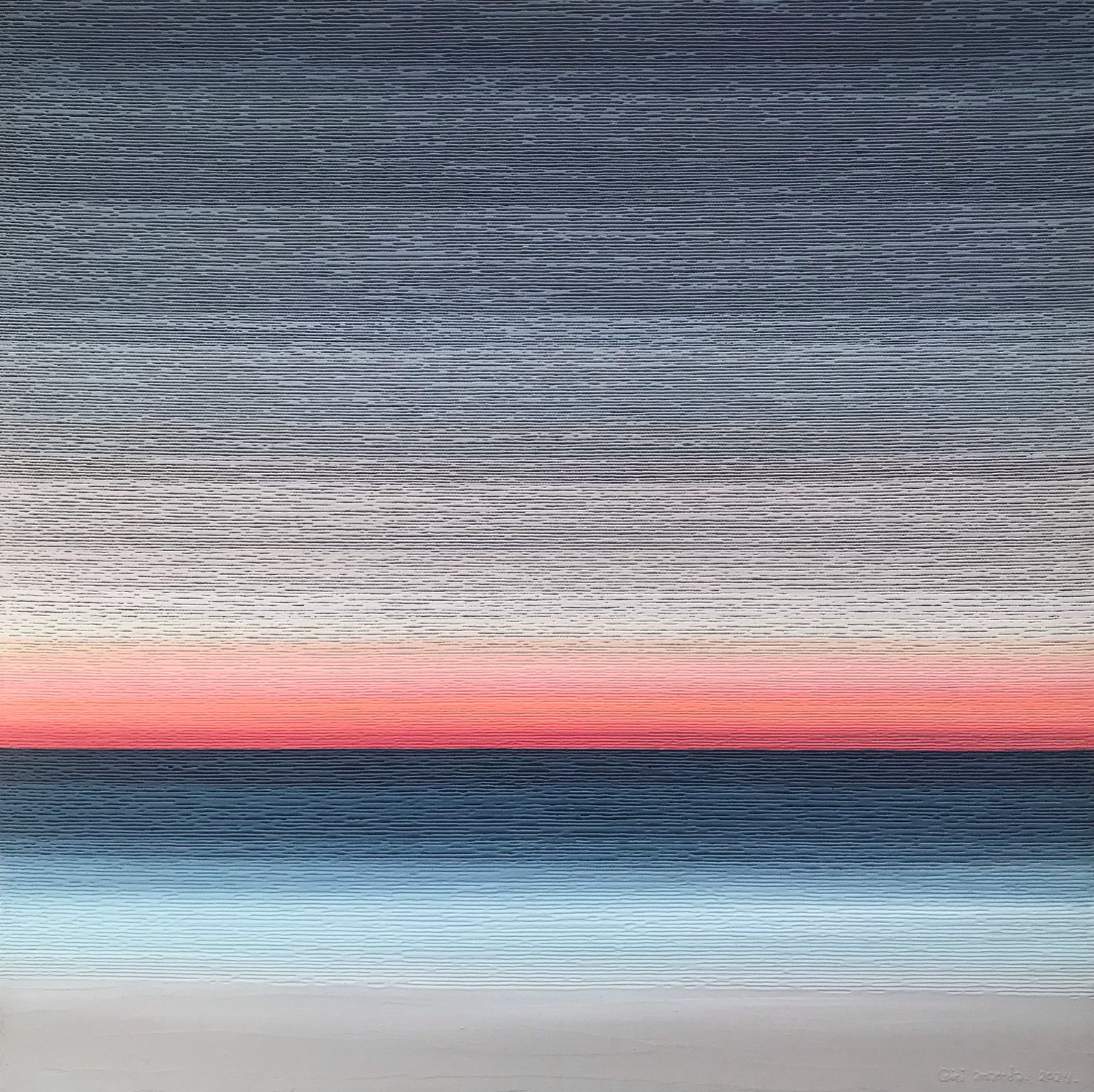Sunset and calm sea
